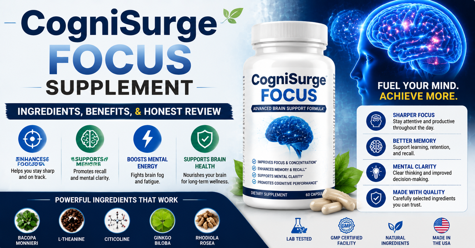Cognisurge Focus Supplement